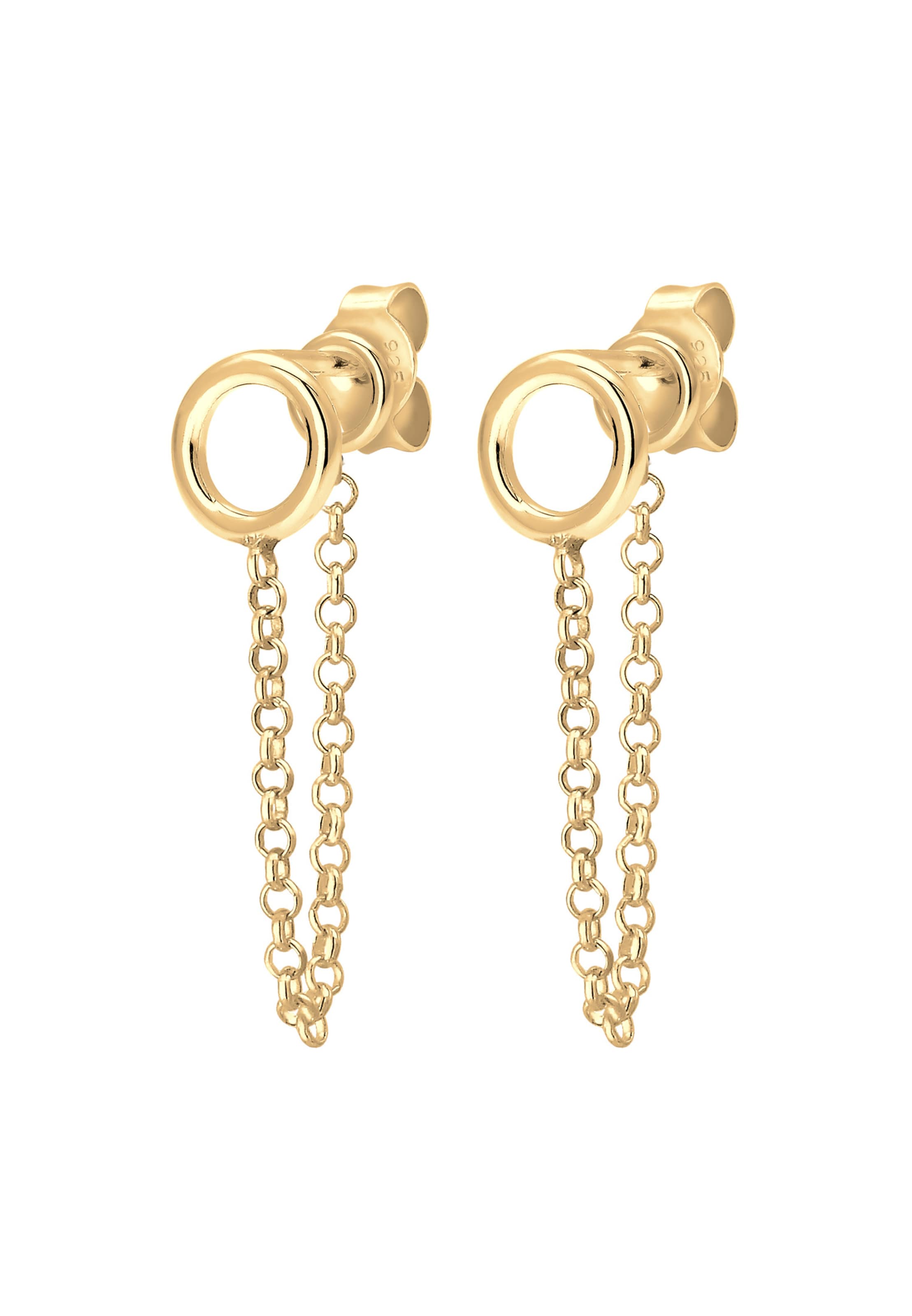 ELLI Earrings 'Geo' in Gold: front