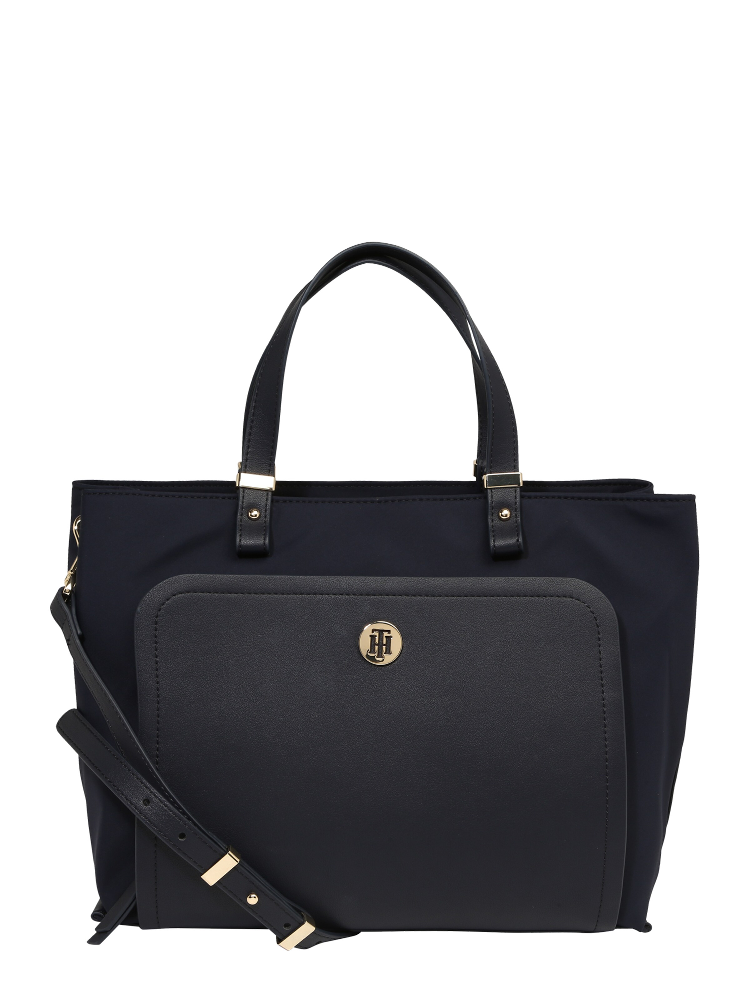 TOMMY HILFIGER - Schoudertas 'TH ELEGANT TOTE' in de kleur Donkerblauw