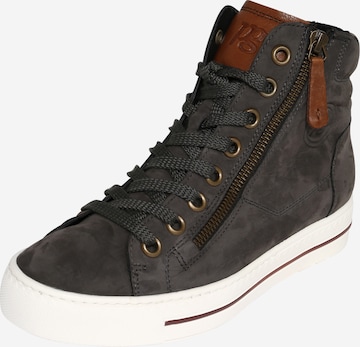 Paul Green Sneakers hoog in Grijs: voorkant