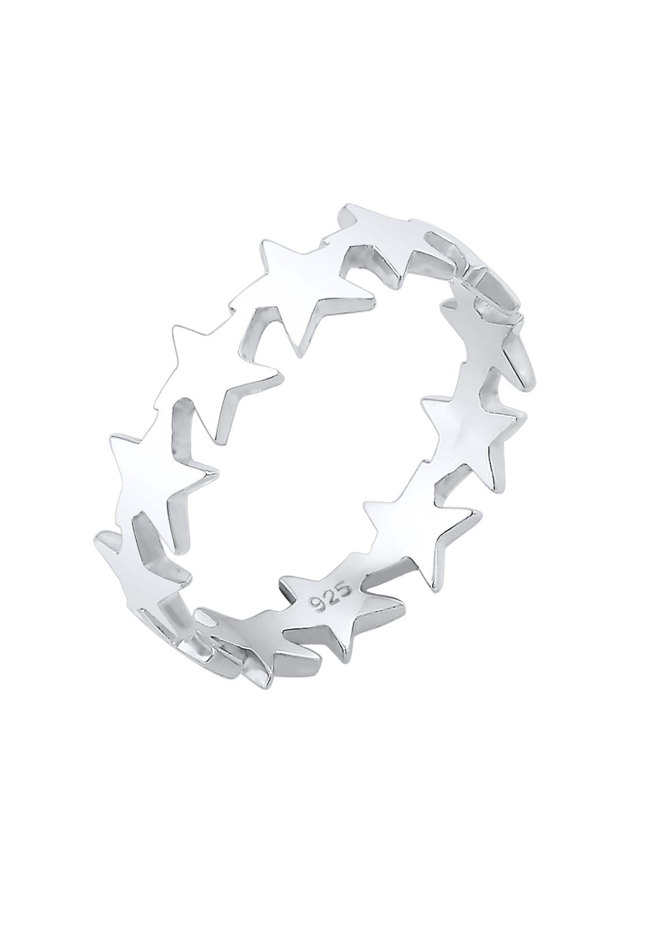 ELLI Ring 'Astro' in Silver: front