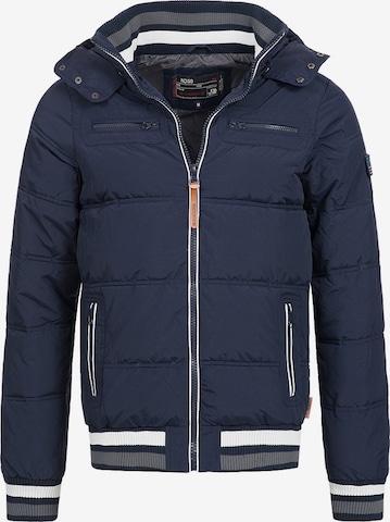 INDICODE JEANS Winterjas ' Marlon ' in Blauw: voorkant