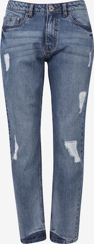 Urban Classics Jeans 'Boyfriend' in Blauw: voorkant