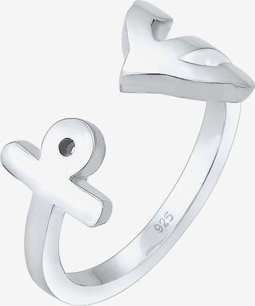 ELLI Ring in Silver: front