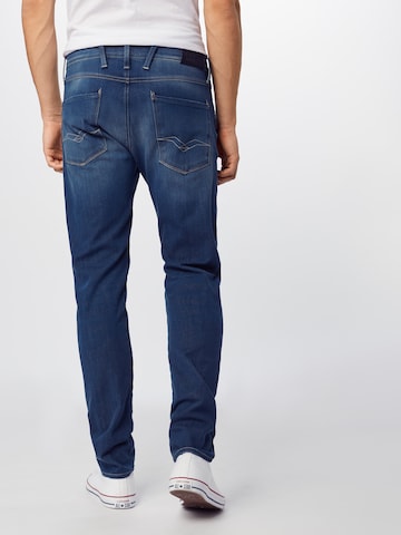 REPLAY Slimfit Jeans 'Anbass' in Blauw: terug