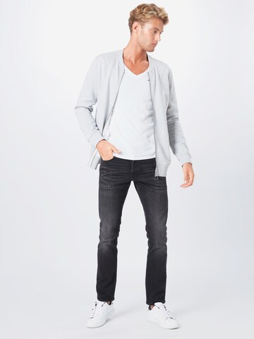 Coupe slim Jean 'Glenn' JACK & JONES en noir