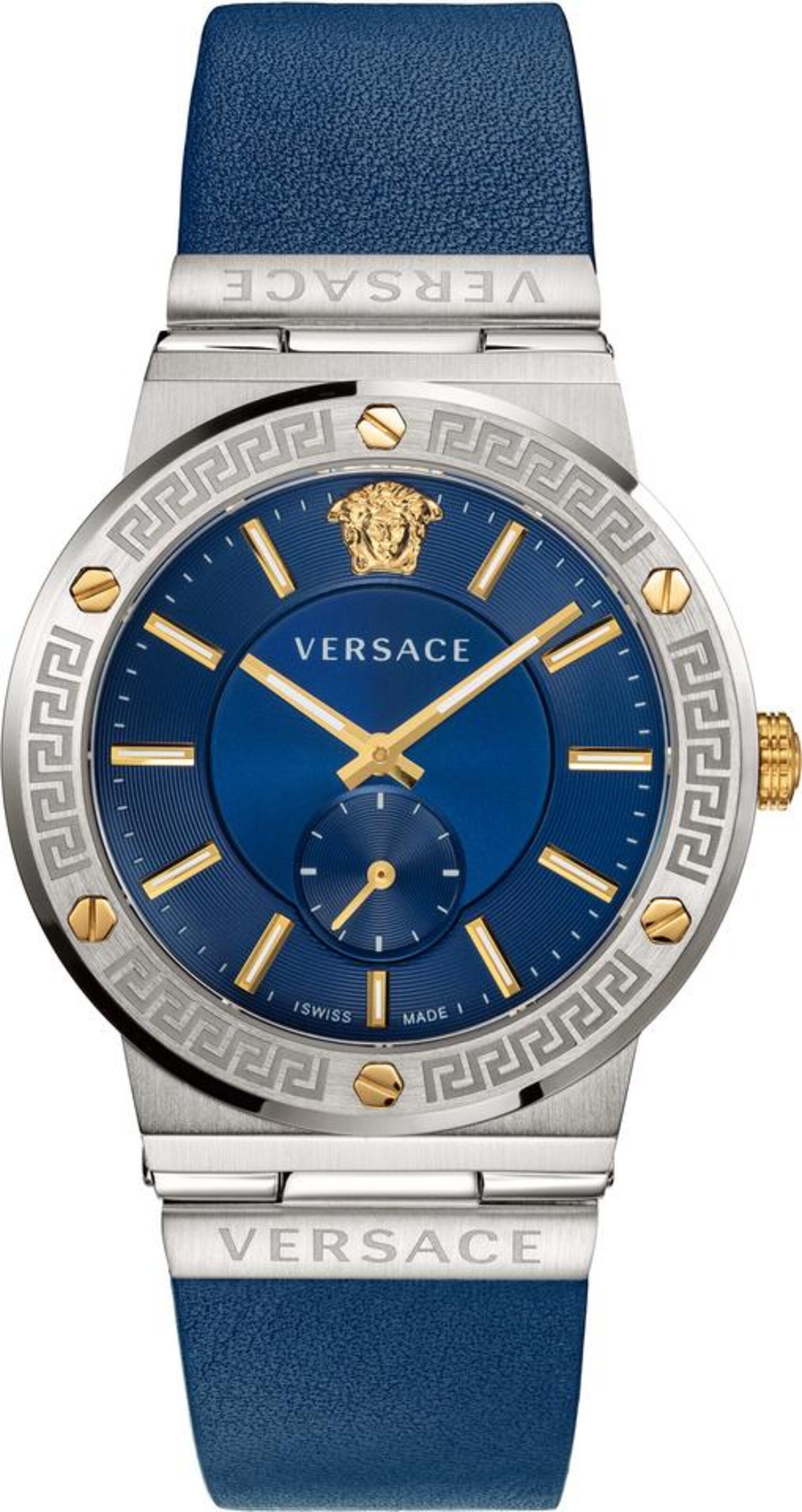 VERSACE Uhr in Blau: Vorderseite