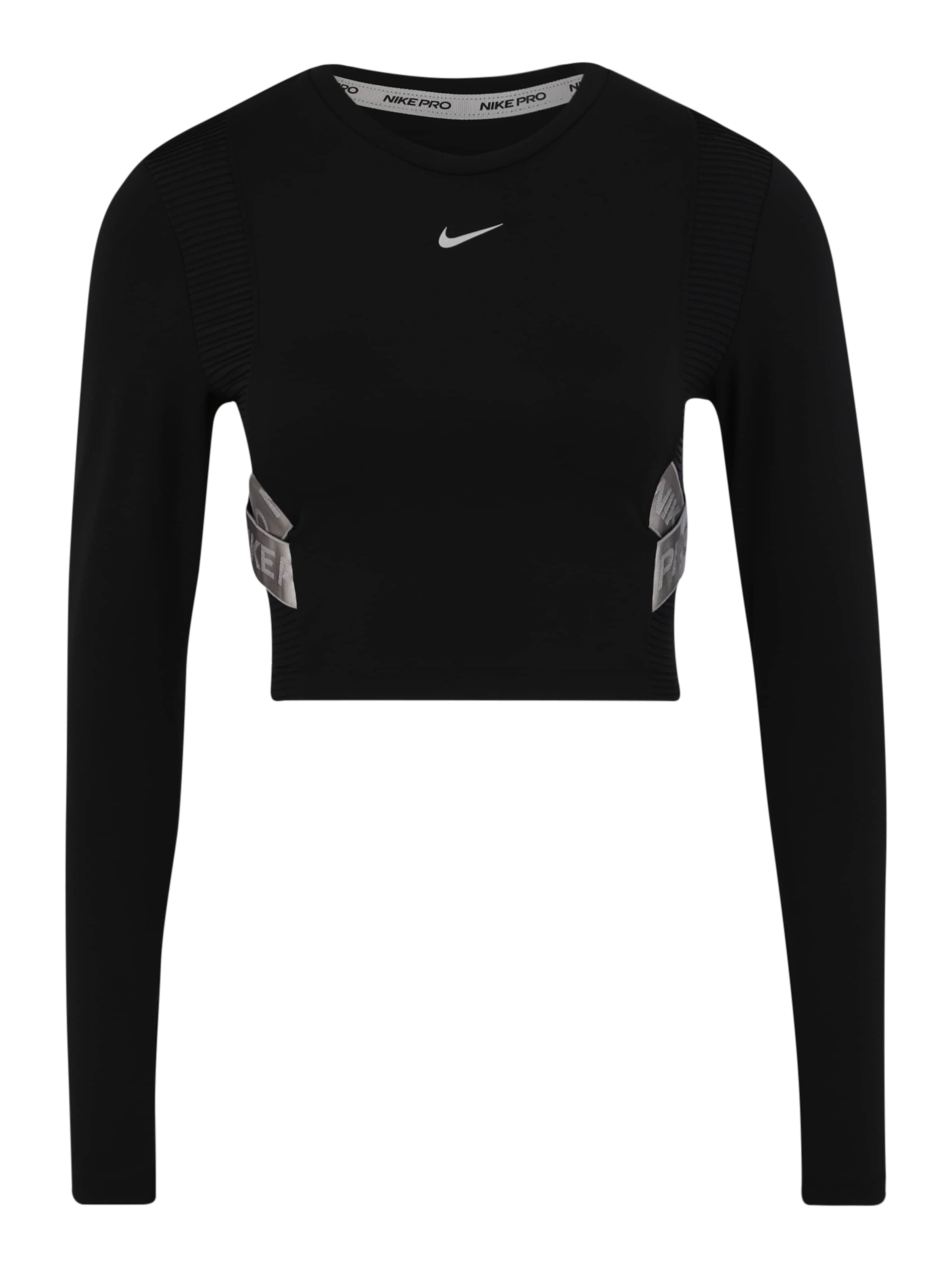 NIKE - Sportshirt ' CAPSULE LS TOP AERO-ADAPT' in schwarz