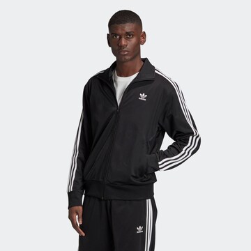 ADIDAS ORIGINALS Sweatjacke 'Firebird' in Schwarz: predná strana