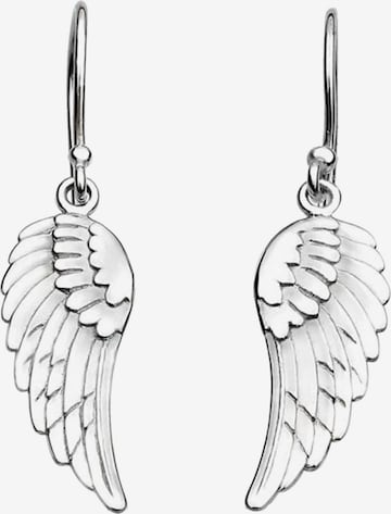 Boucles d'oreilles 'Flügel' Nenalina en argent : devant