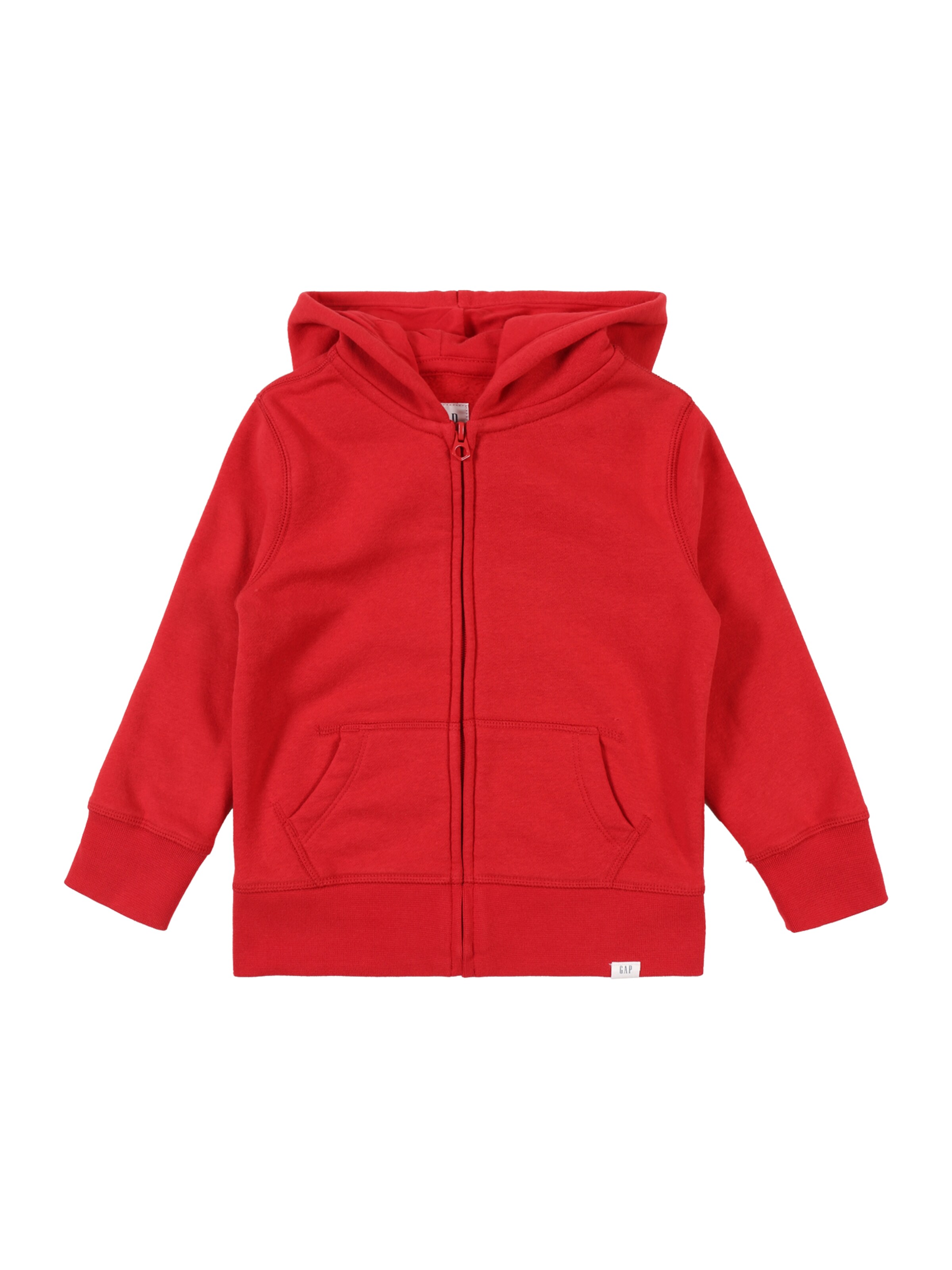 GAP - Sweatshirt 'V-BASIC FZ' in de kleur Rood