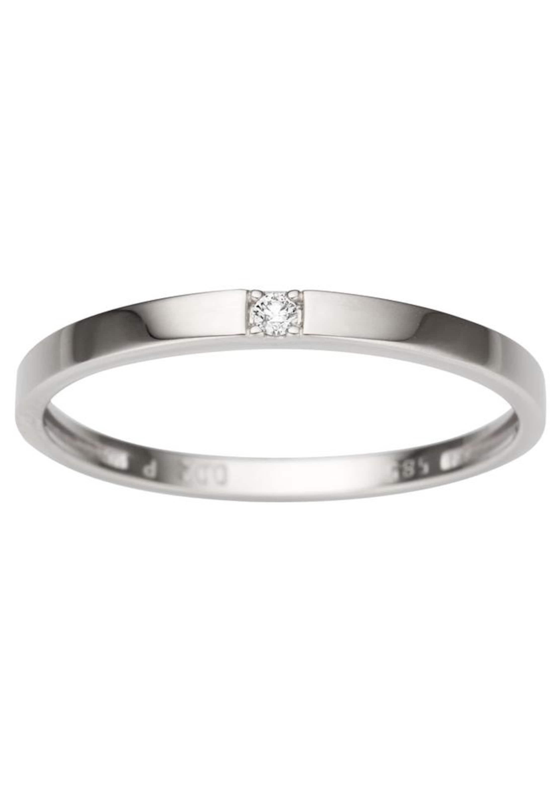 FIRETTI Diamantring in Silber: Vorderseite