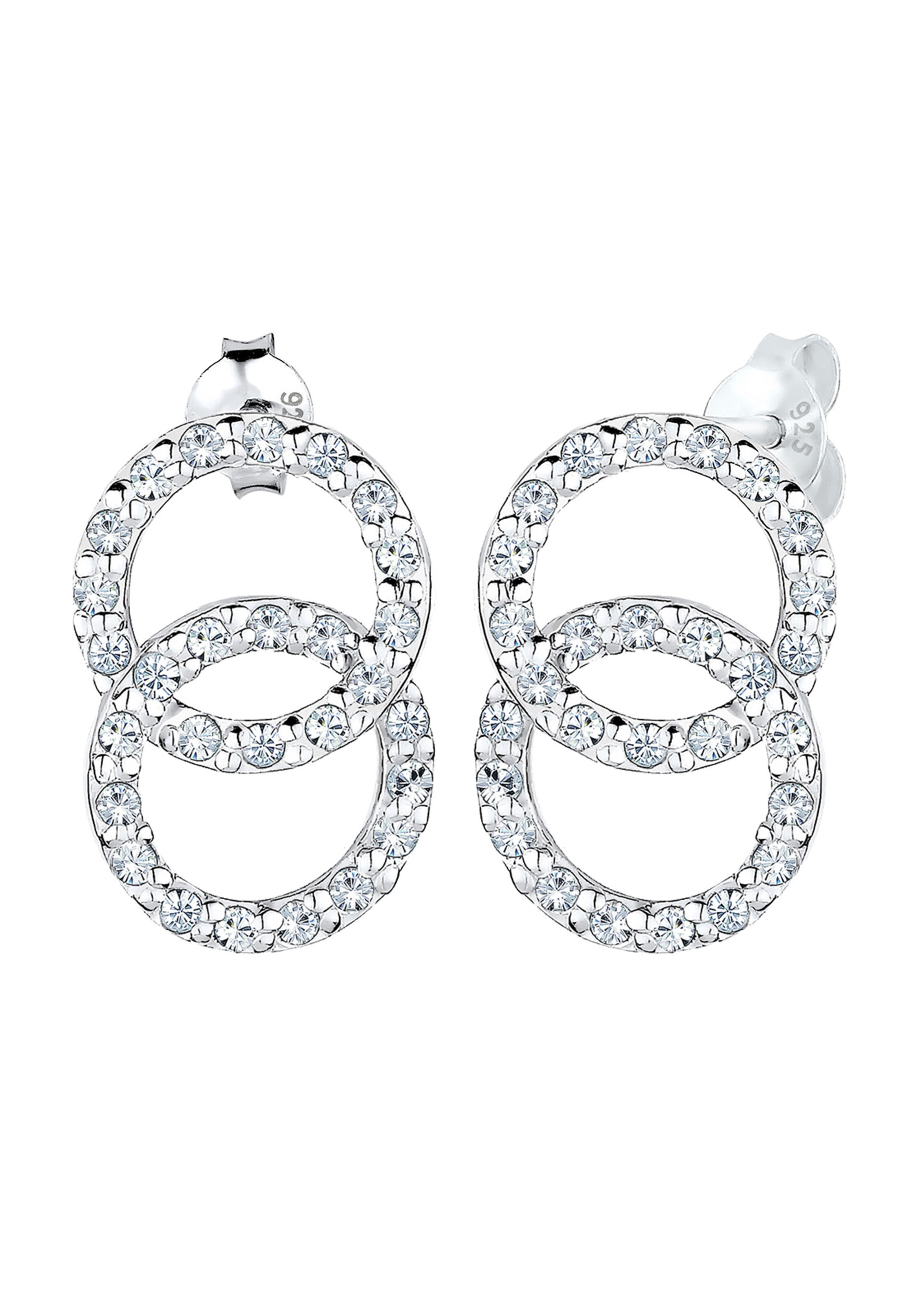 ELLI Oorbellen 'Kreis' in Zilver