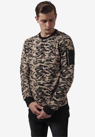 Sweat-shirt Urban Classics en beige : devant