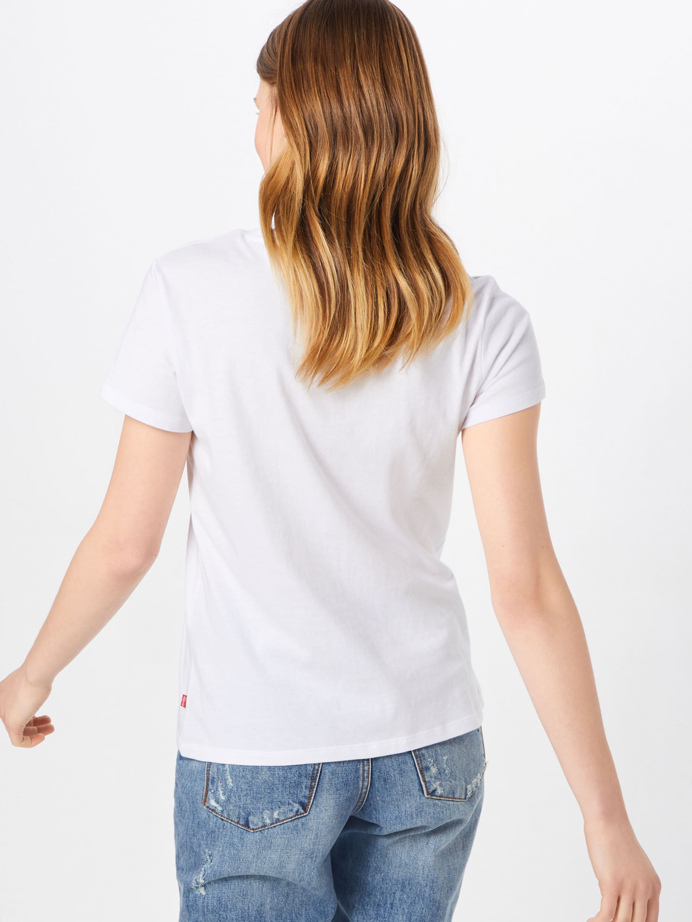 LEVI'S T-shirt 'The Perfect Tee Large Batwing' en blanc: Vue de dos