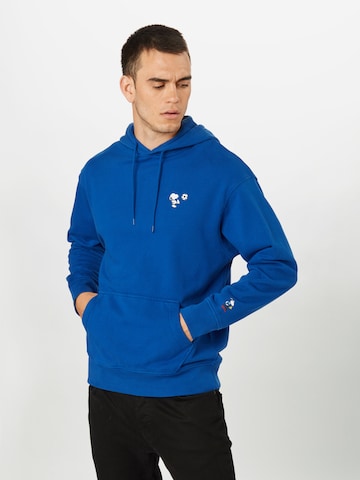 zils LEVI'S ® Standarta piegriezums Sportisks džemperis 'Relaxed Graphic Hoodie': no priekšpuses