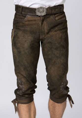STOCKERPOINT Regular Traditional pants 'Sigmar' in Brown: front