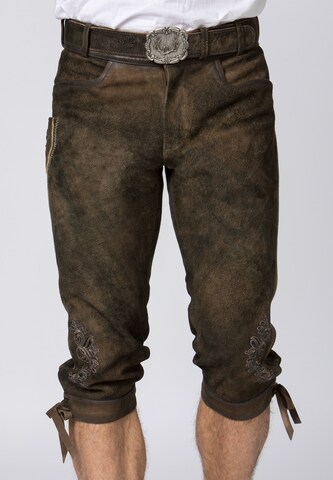 STOCKERPOINT Regular Traditional Pants 'Sigmar' in Brown: front