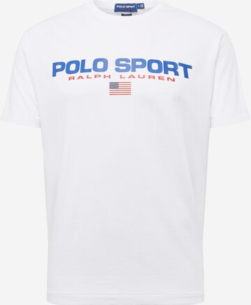 T-Shirt Polo Ralph Lauren en blanc : devant