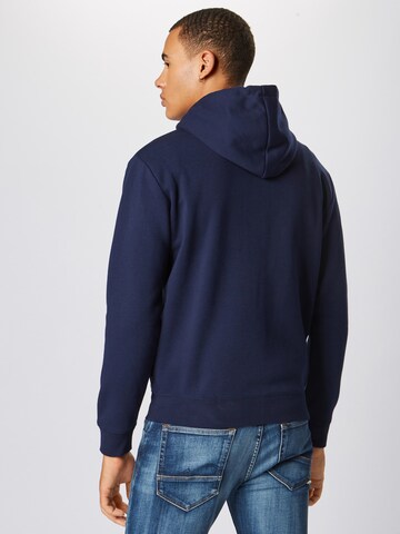 QS Sweatvest in Blauw: terug