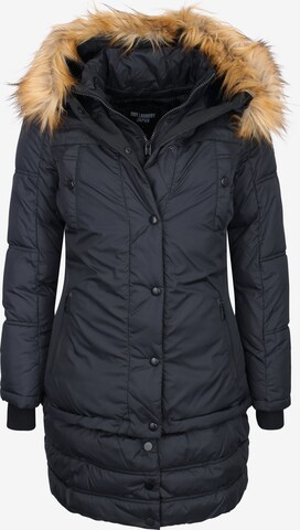 Parka d’hiver Dry Laundry en noir : devant