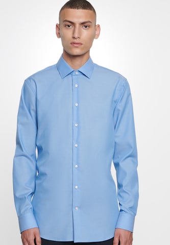 SEIDENSTICKER Slim fit Business Shirt in Blue: front