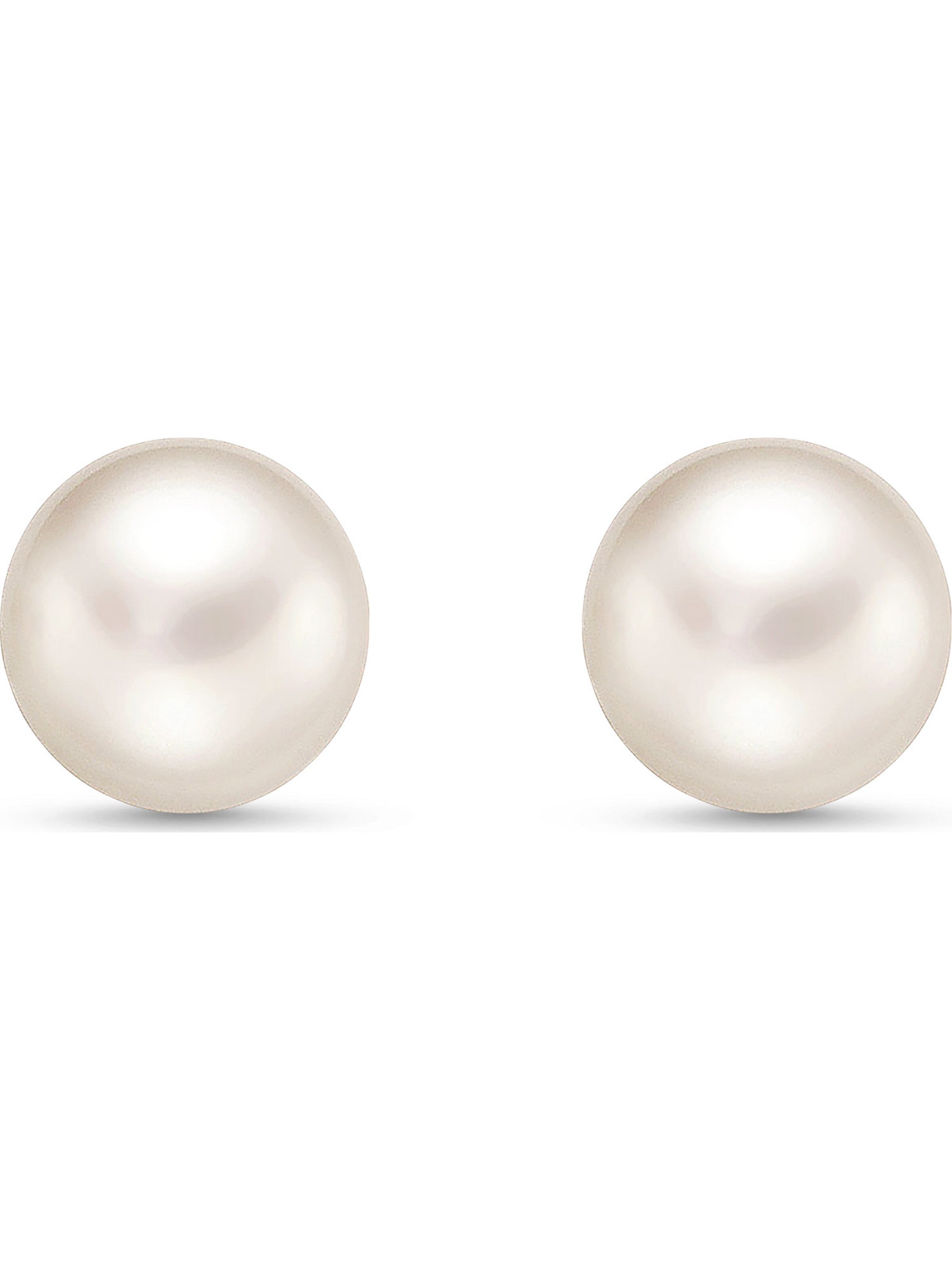 CHRIST Ohrstecker in Weiß: Vorderseite