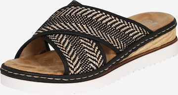 Rieker Mules in Black: front