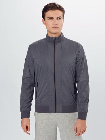 Superdry Regular fit Prehodna jakna 'Harrington' | siva barva: sprednja stran