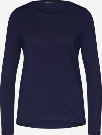 Pull-over 'CAROLA' ONLY en bleu : devant