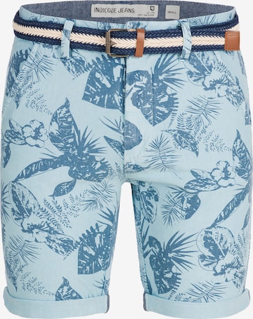 INDICODE JEANS Shorts 'Curtain' in Blau: predná strana