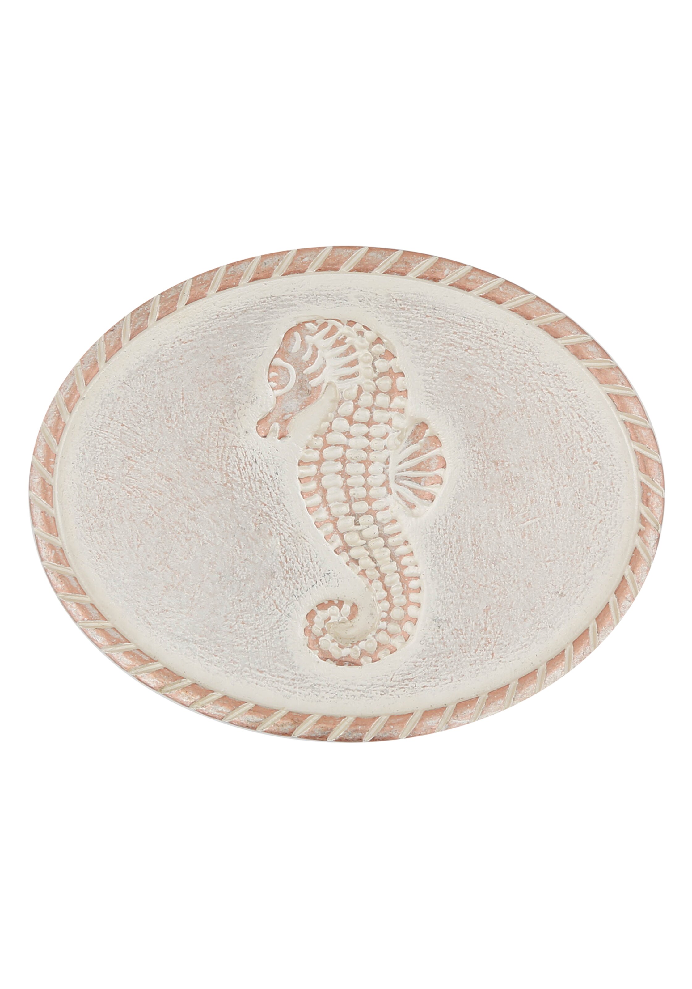 RETTUNGSRING by showroom 019° Brooch in Beige: front