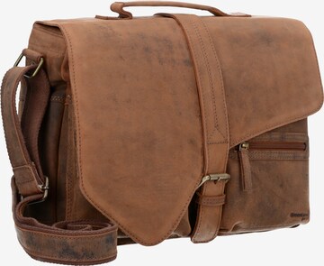 Greenland Nature Document Bag in Brown