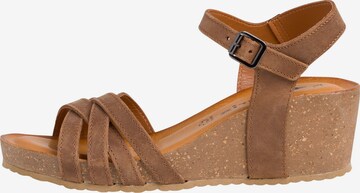 TAMARIS Sandalen met riem in Bruin