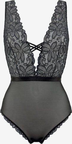 Body PETITE FLEUR GOLD en noir : devant