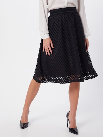 JDY - Falda 'YOGGI WIDE' en negro: frente