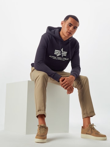 ALPHA INDUSTRIES Sweatshirt i grå