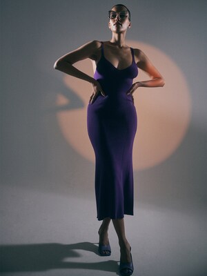 Rebecca Nmyr - Classy Purple Look