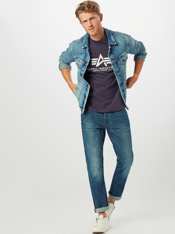 ALPHA INDUSTRIES Shirt in Grey