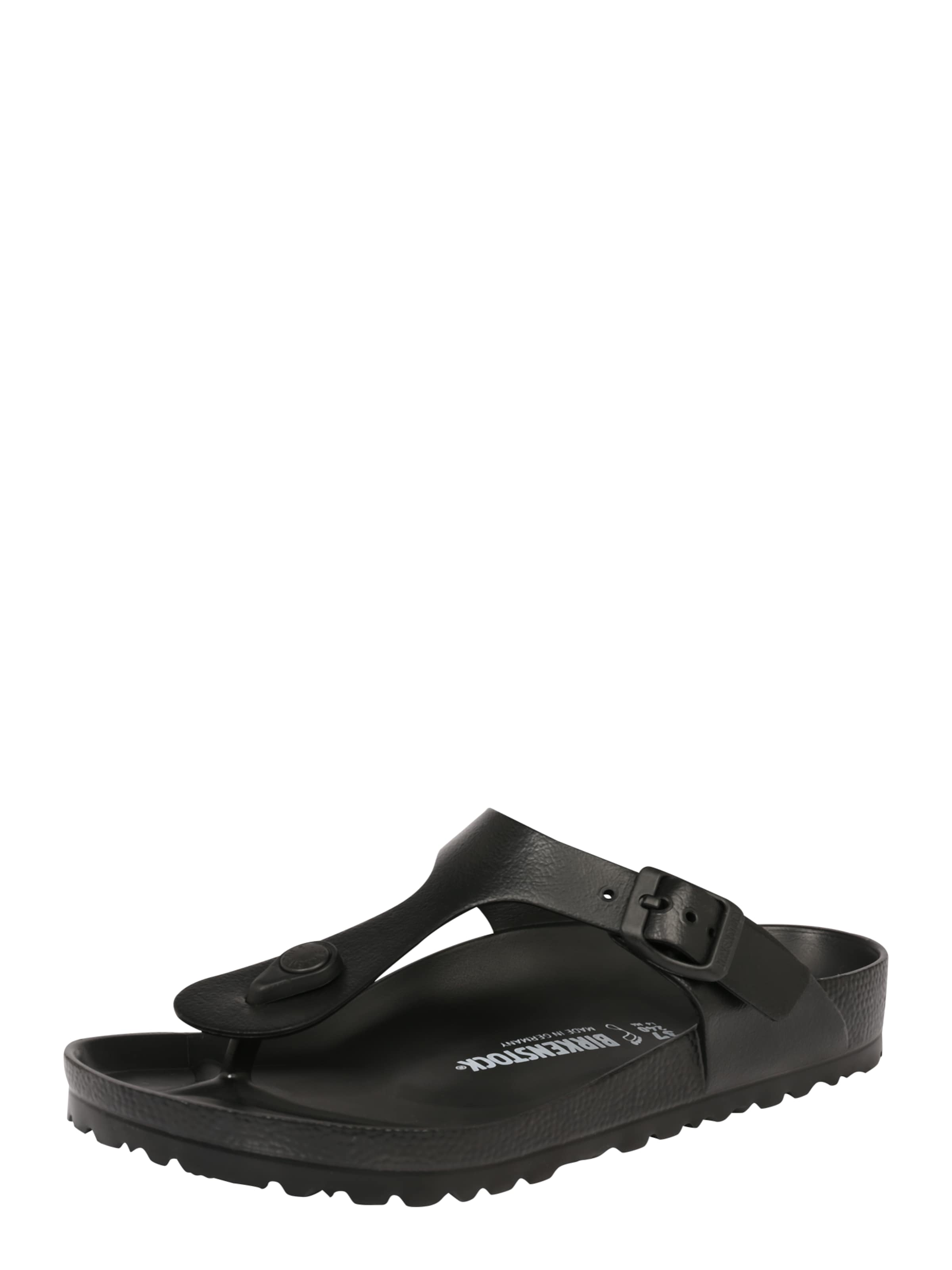 BIRKENSTOCK T-bar sandals 'Gizeh' in Black: front