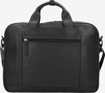 D&N Document Bag in Black: front