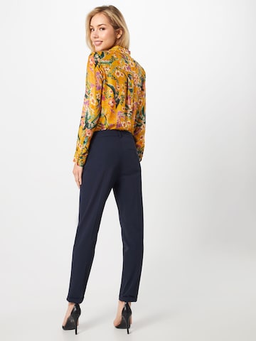 BRAX Slimfit Kalhoty s puky 'Maron' – modrá: zadní strana