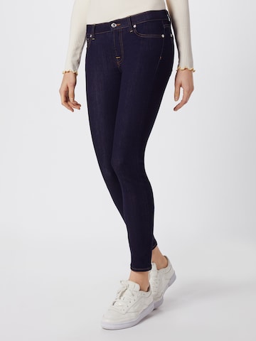 7 for all mankind Skinny Farkut 'The Skinny Crop' värissä sininen