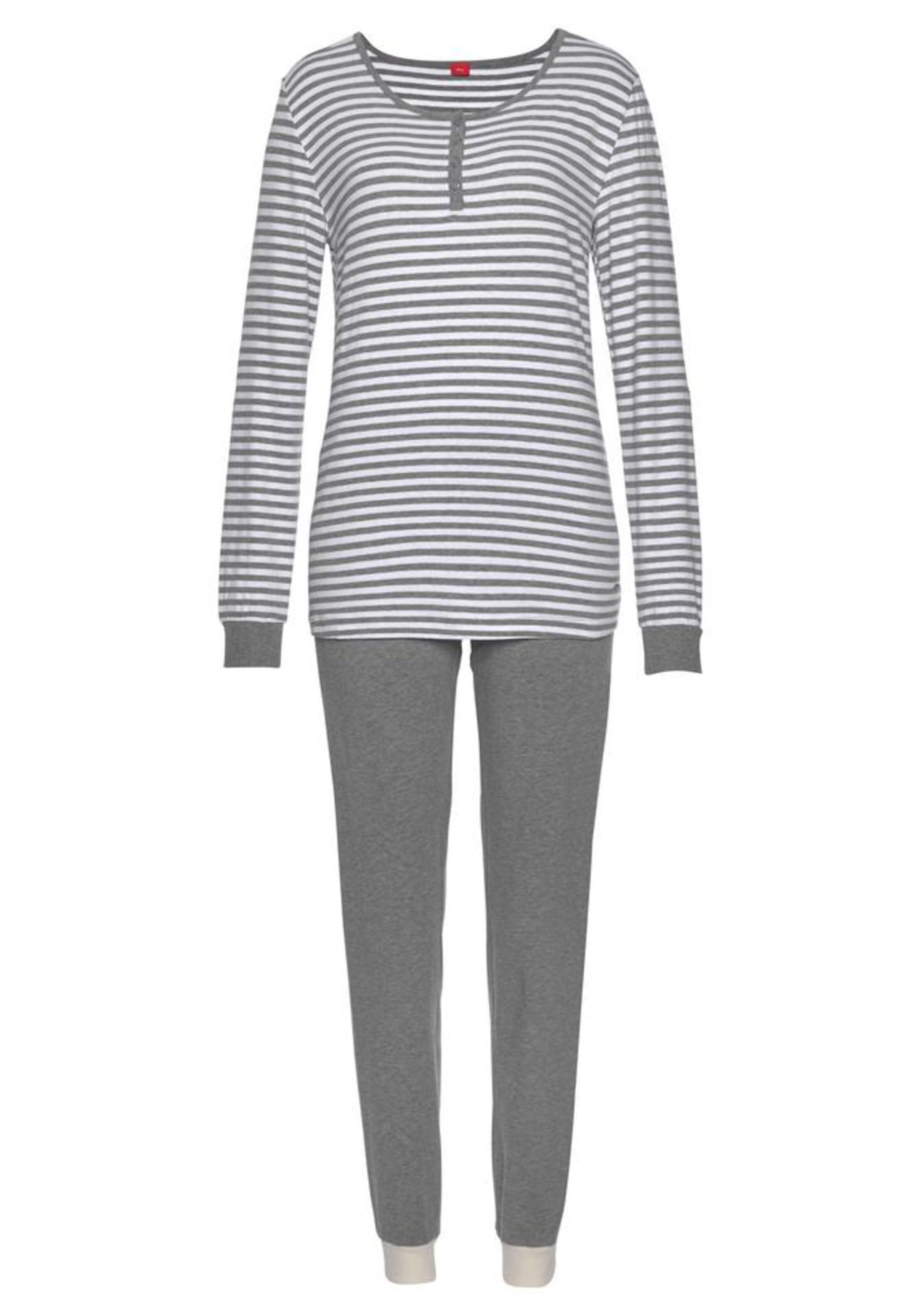 Pijama de la s.Oliver pe gri: față