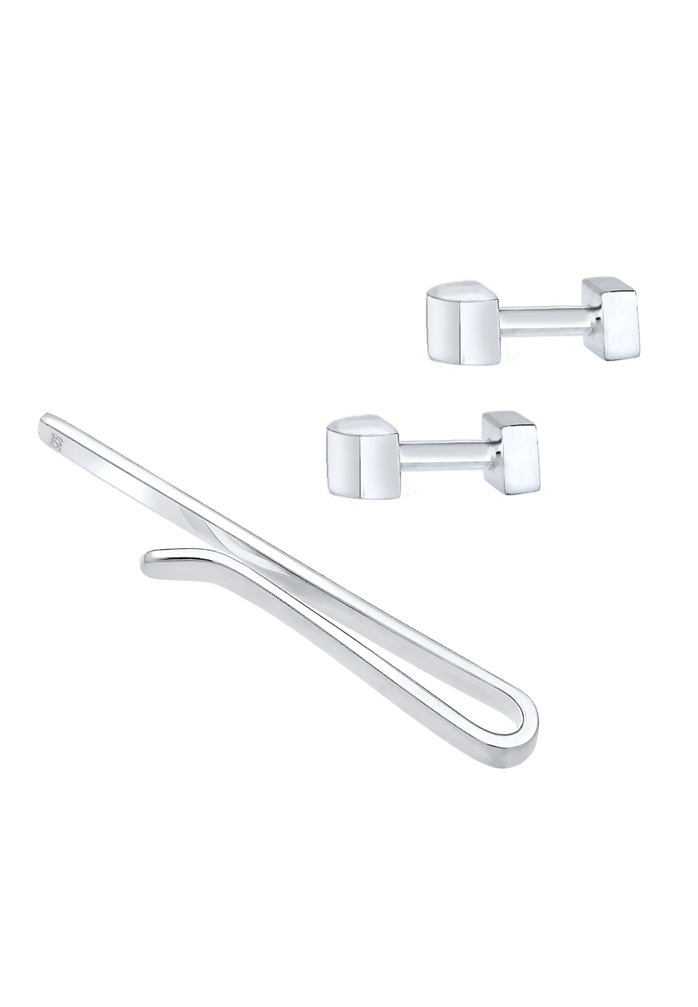 PAULO FANELLO Jewelry Set 'Geo' in Silver