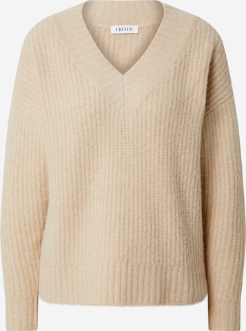 EDITED Pullover 'Claire' in Beige: front
