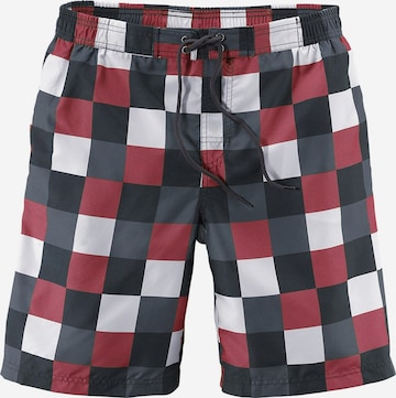 BUFFALO Board Shorts in Red: front