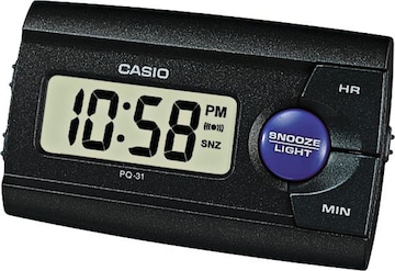 CASIO Wecker 'PQ-31-1EF' in Schwarz: predná strana