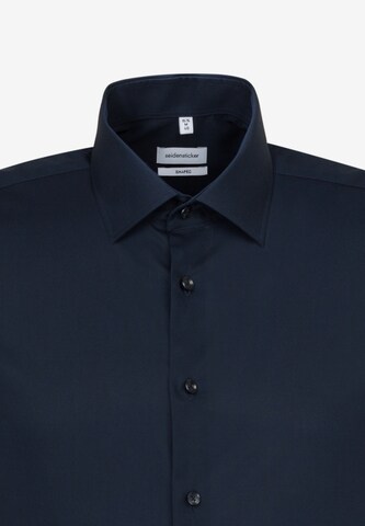 SEIDENSTICKER Slim fit Button Up Shirt in Blue