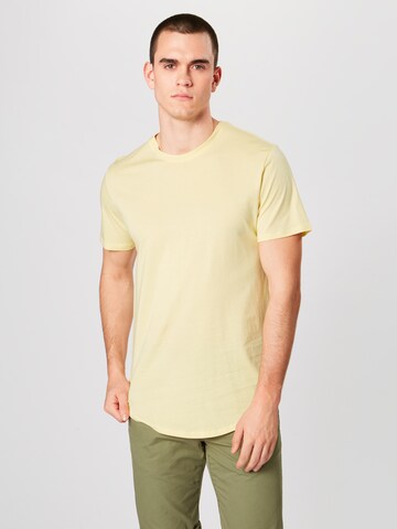 Only & Sons Regularny krój Koszulka 'MATT' w kolorze żółty