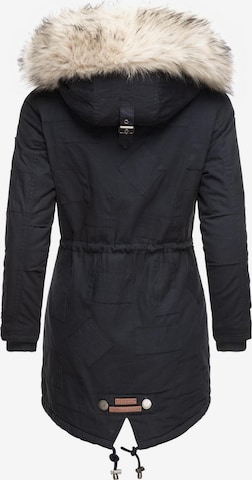 NAVAHOO Winterparka 'Honigfee' in Blauw